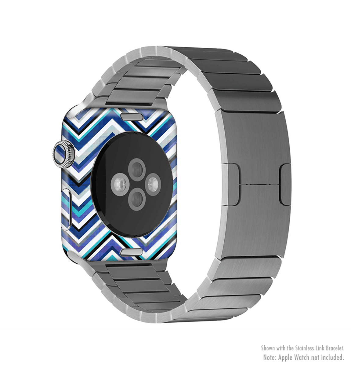 image-The Vibrant Blue Sharp Chevron Full-Body Skin Kit for the Apple Watch