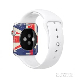 image-The Vintage London England Flag Full-Body Skin Kit for the Apple Watch