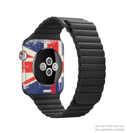 image-The Vintage London England Flag Full-Body Skin Kit for the Apple Watch