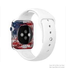 image-The Grungy American Flag Full-Body Skin Kit for the Apple Watch