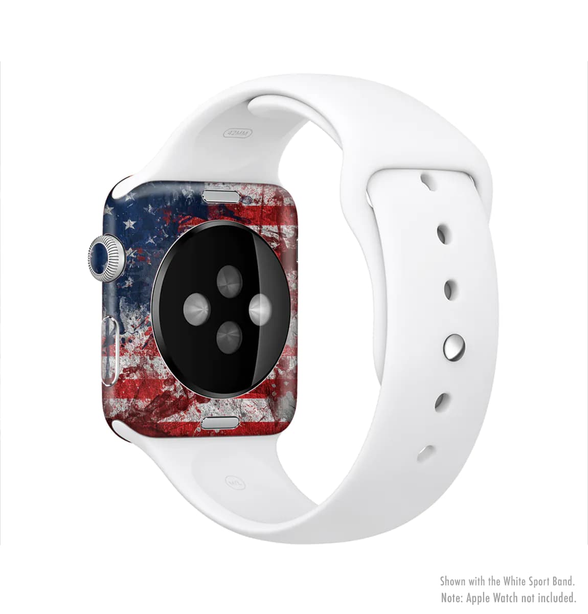 image-The Grungy American Flag Full-Body Skin Kit for the Apple Watch