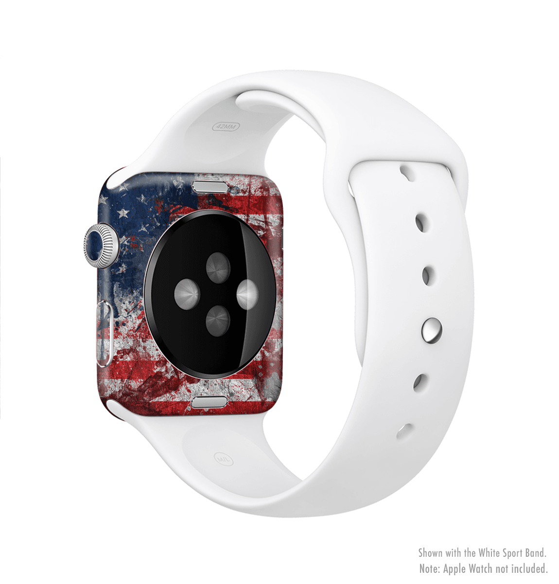 image-The Grungy American Flag Full-Body Skin Kit for the Apple Watch