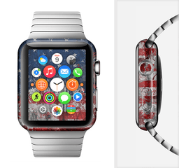 image-The Grungy American Flag Full-Body Skin Kit for the Apple Watch