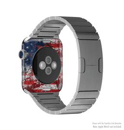 image-The Grungy American Flag Full-Body Skin Kit for the Apple Watch