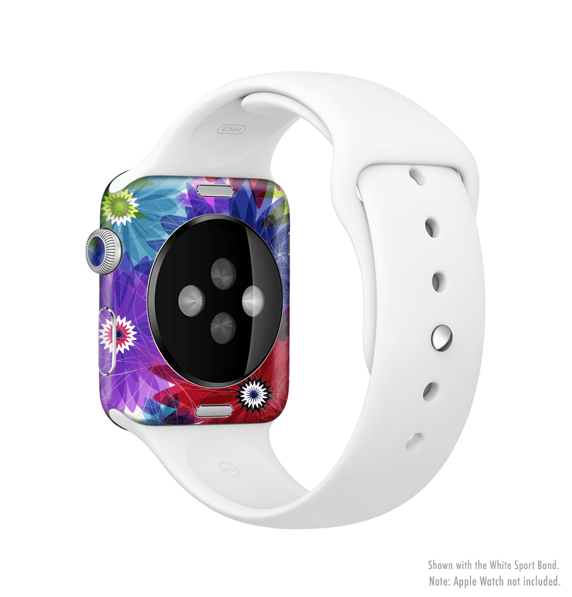 image-The Boldly Colored Flowers Full-Body Skin Kit for the Apple Watch