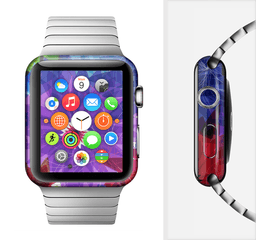 image-The Boldly Colored Flowers Full-Body Skin Kit for the Apple Watch