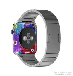 image-The Boldly Colored Flowers Full-Body Skin Kit for the Apple Watch