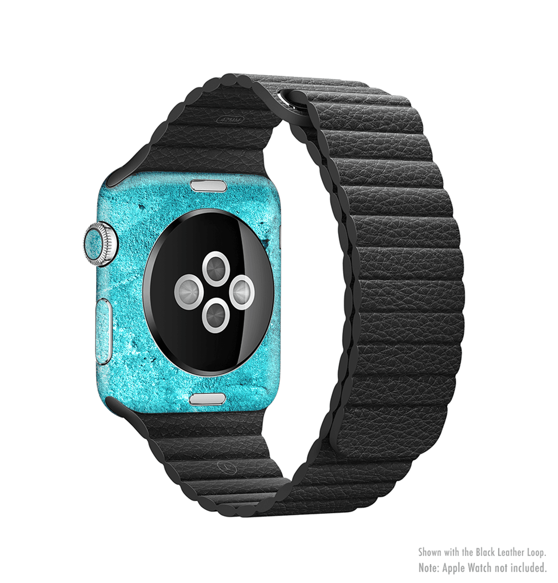 image-The Vibrant Blue Cement Texture Full-Body Skin Kit for the Apple Watch