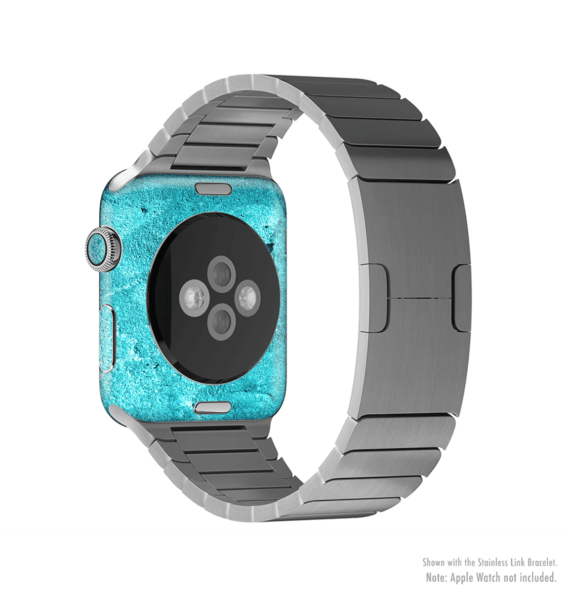 image-The Vibrant Blue Cement Texture Full-Body Skin Kit for the Apple Watch