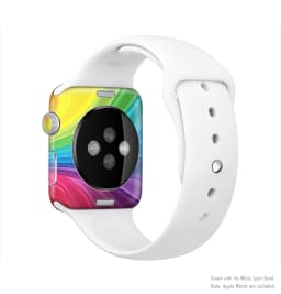 image-The Neon Colored Swirled Full-Body Skin Kit for the Apple Watch