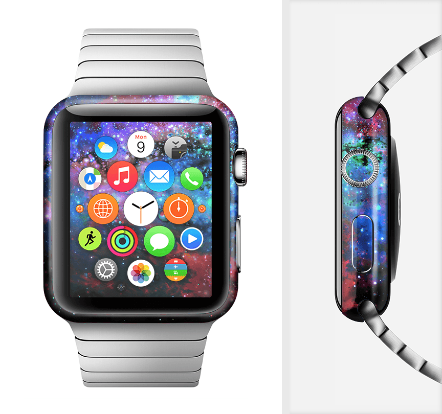 image-The Neon Colored Paint Universe Full-Body Skin Kit for the Apple Watch