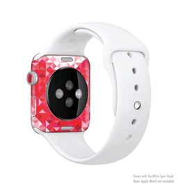 image-The Geometric Faded Red Heart Full-Body Skin Kit for the Apple Watch
