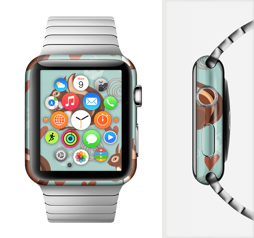 image-The Vector Love & Nuts Squirrel Full-Body Skin Kit for the Apple Watch