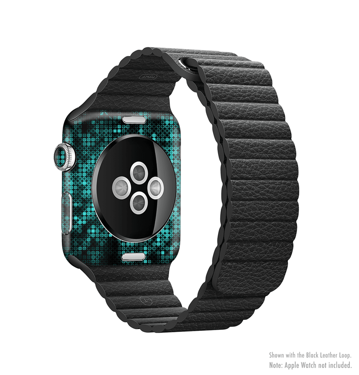 image-The Glowing Digital Green Dots Full-Body Skin Kit for the Apple Watch