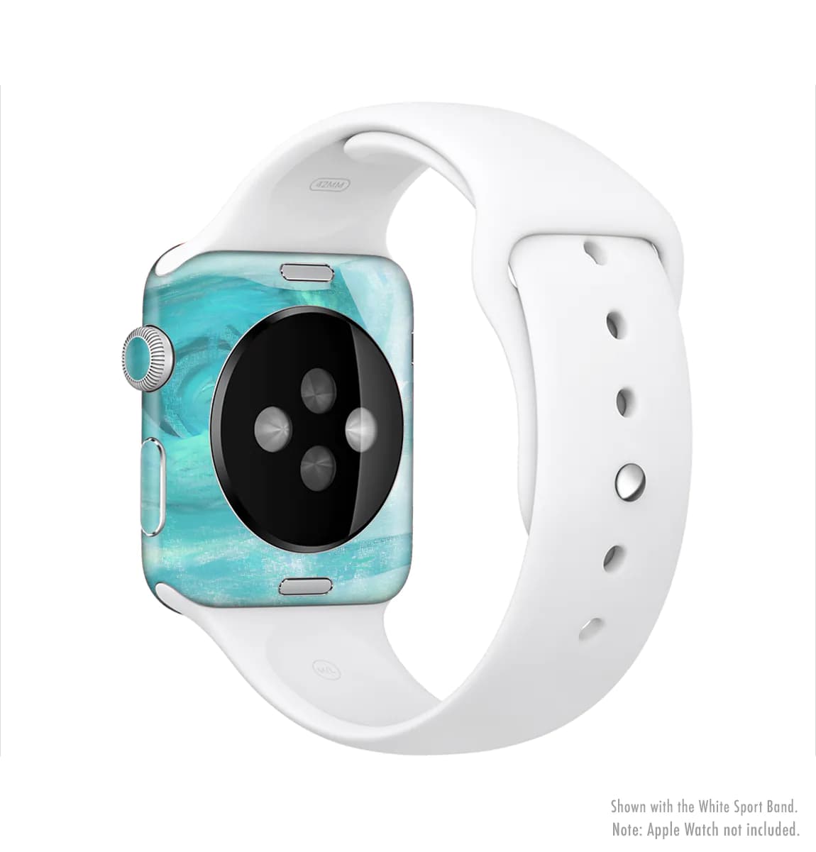 image-The Subtle Teal Watercolor Full-Body Skin Kit for the Apple Watch