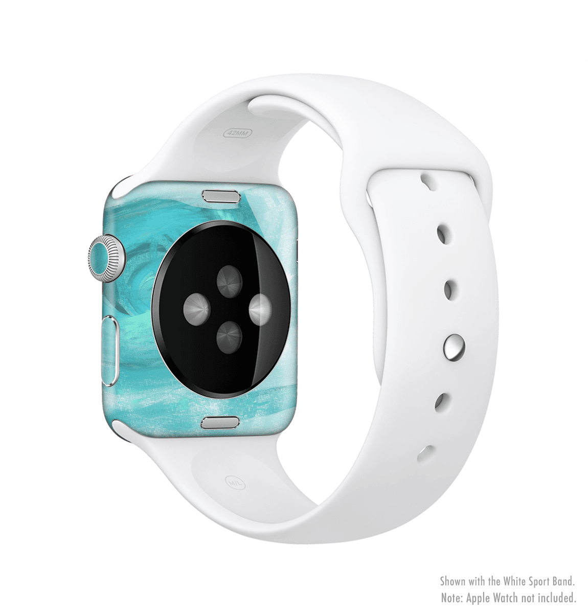 image-The Subtle Teal Watercolor Full-Body Skin Kit for the Apple Watch