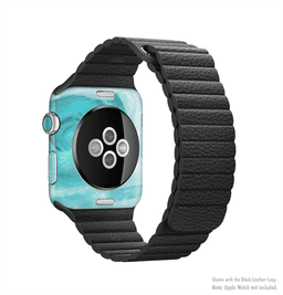 image-The Subtle Teal Watercolor Full-Body Skin Kit for the Apple Watch