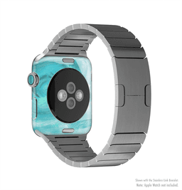 image-The Subtle Teal Watercolor Full-Body Skin Kit for the Apple Watch