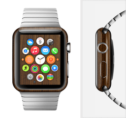 image-The Dark Walnut Wood Full-Body Skin Kit for the Apple Watch