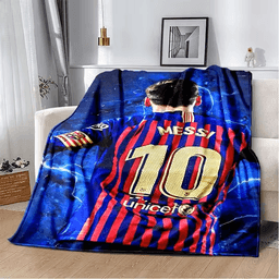 image-Football Star Flannel Blanket - Super Soft, 150x200 cm