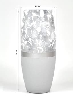 image-Marble Imitation Painted Art Glass Oval Vase for Flowers | Interior Design | Home Decor | Table vase | 7736/250/sh106
