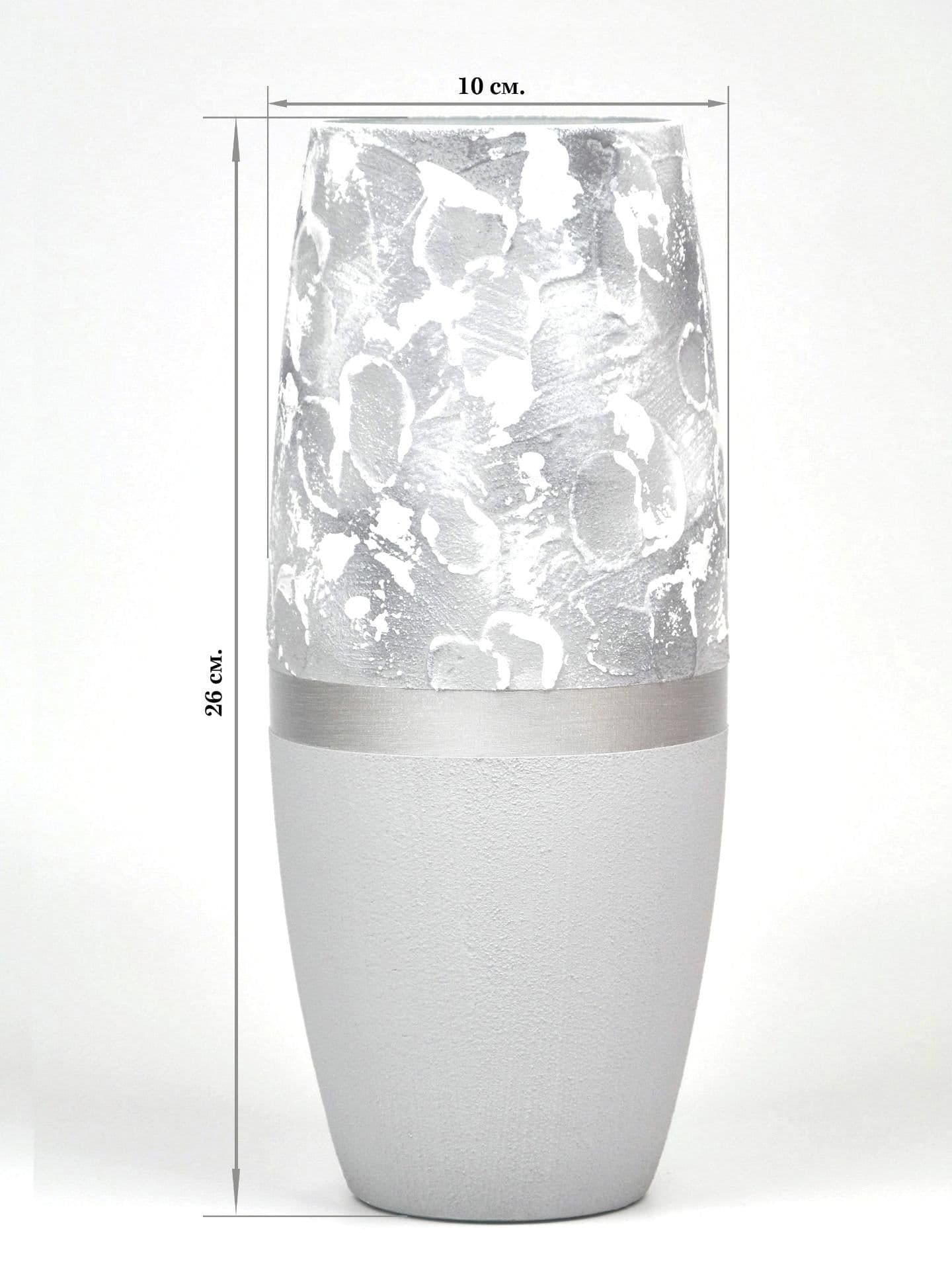 image-Marble Imitation Painted Art Glass Oval Vase for Flowers | Interior Design | Home Decor | Table vase | 7736/250/sh106
