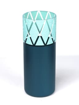 image-table turquoise art decorative glass vase 7017/300/sh167.3