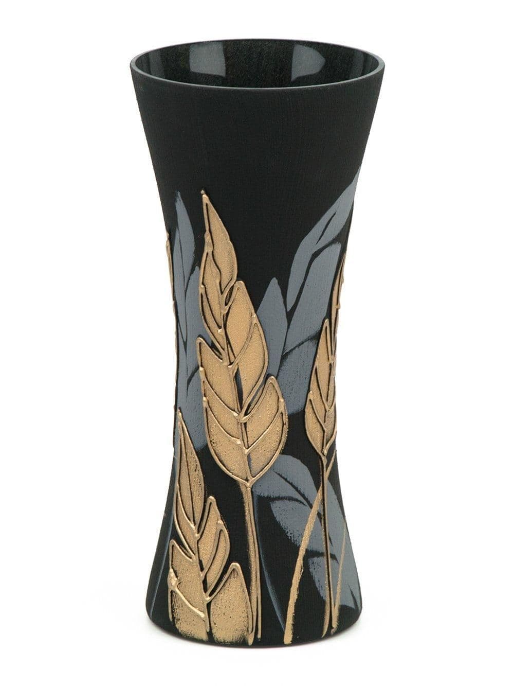 image-Handpainted Glass Vase for Flowers | Art Glass Vase | Home Room Decor | Table vase 12 in | 7756/300/sh196