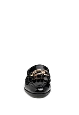 image-Gladioli Metal Buckled Fringe Detail Mules