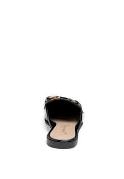 image-Gladioli Metal Buckled Fringe Detail Mules