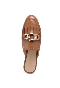 image-Gladioli Metal Buckled Fringe Detail Mules