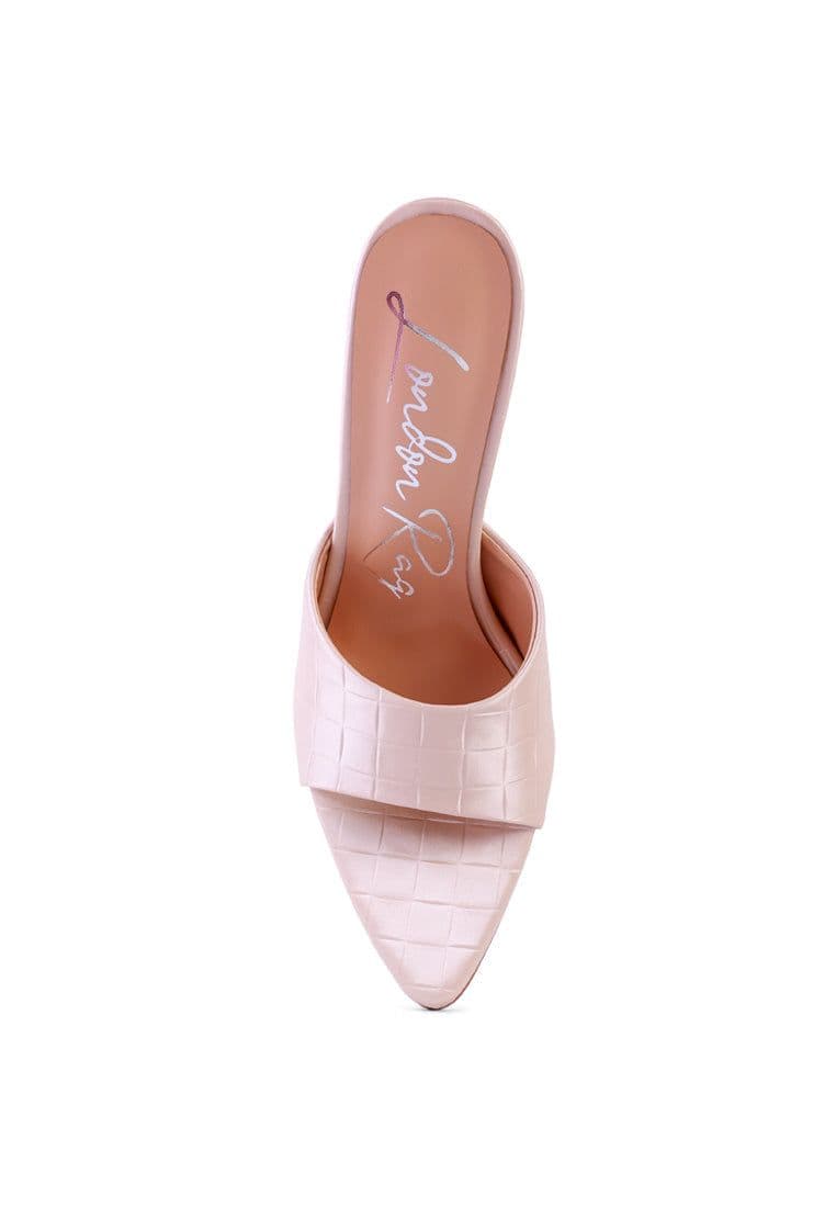 image-Bottoms Up Strappy Slip On Stiletto Heels