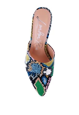 image-Bottoms Up Strappy Slip On Stiletto Heels