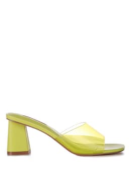 image-Clear Flirt Clear Strap Slip On Heel Sandals