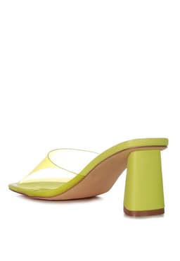 image-Clear Flirt Clear Strap Slip On Heel Sandals