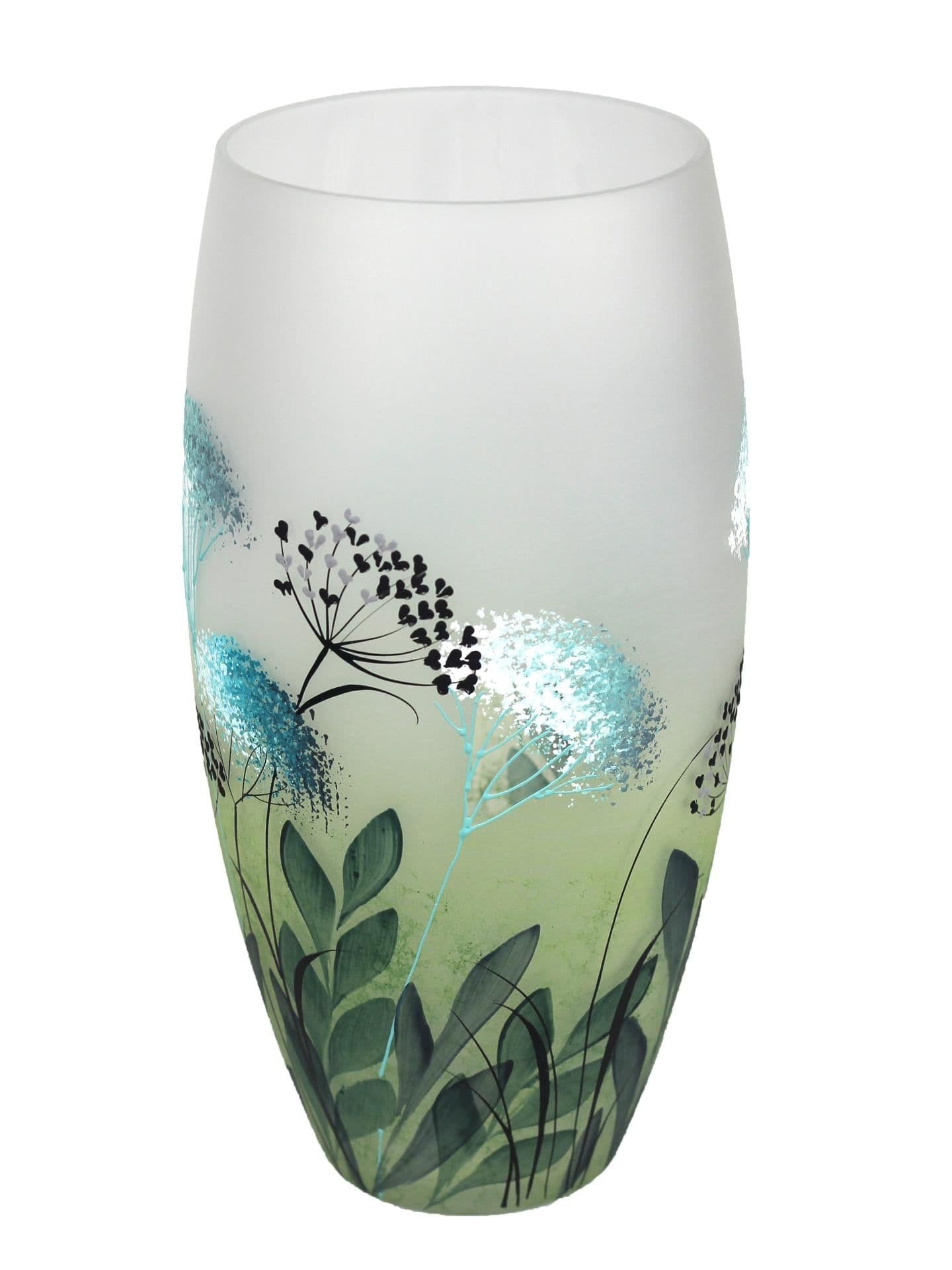 image-table green art decorative glass vase 7518/300/sh319