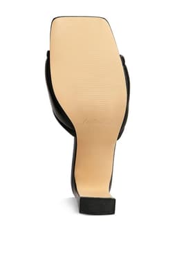 image-Celine Quilted Italian Block Heel Sandals