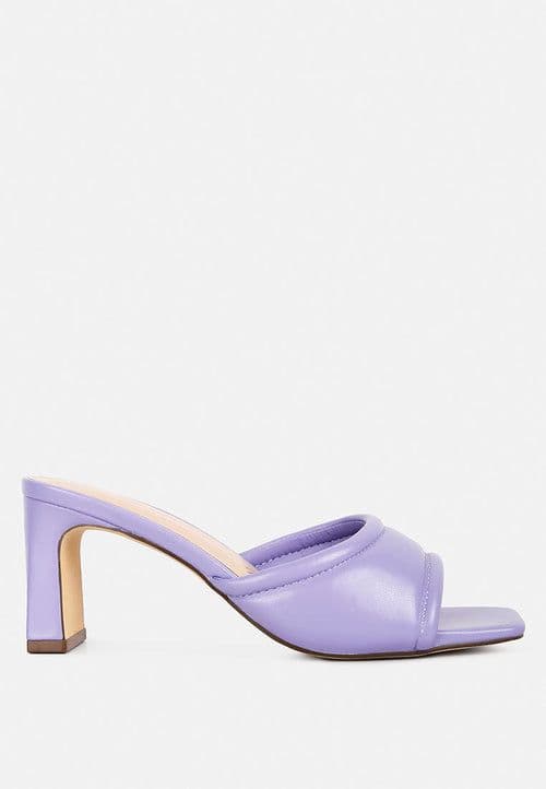 image-Celine Quilted Italian Block Heel Sandals