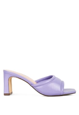 image-Celine Quilted Italian Block Heel Sandals
