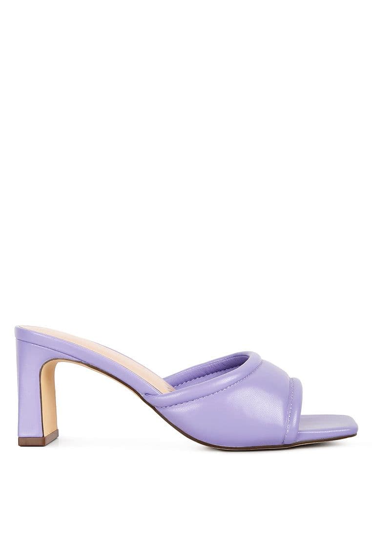 image-Celine Quilted Italian Block Heel Sandals