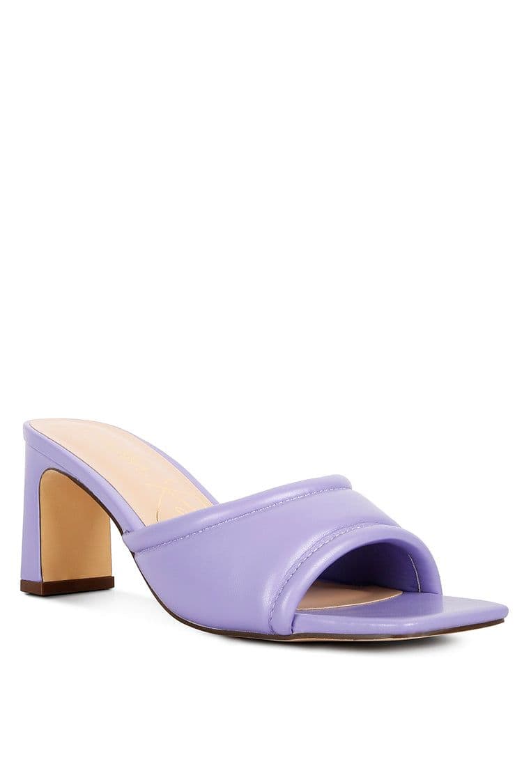 image-Celine Quilted Italian Block Heel Sandals