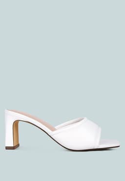 image-Celine Quilted Italian Block Heel Sandals