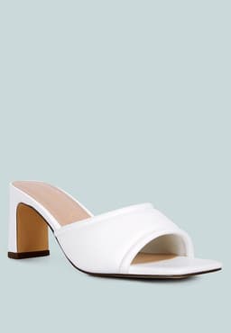 image-Celine Quilted Italian Block Heel Sandals