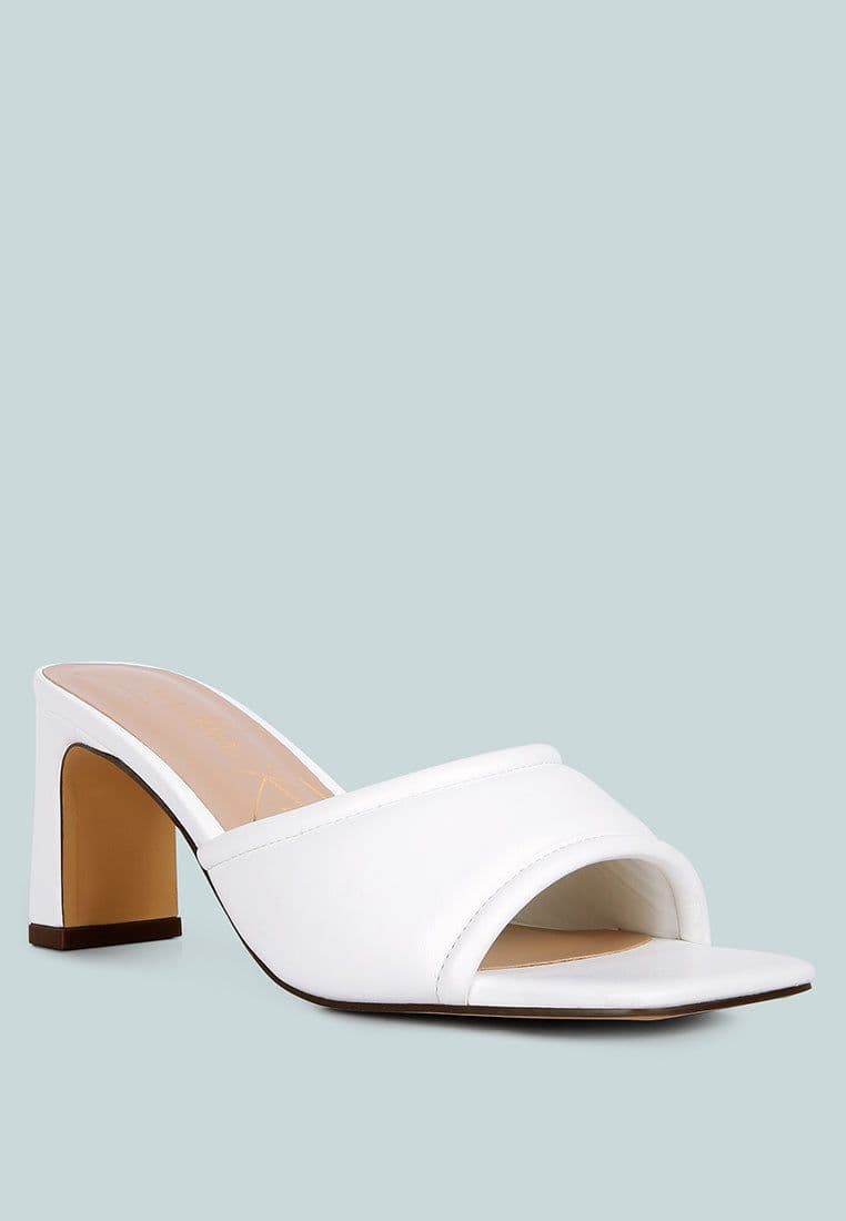 image-Celine Quilted Italian Block Heel Sandals