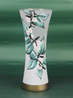image-floor green art decorative glass vase 7756/360/sh337