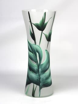 image-floor green art decorative glass vase 7756/360/sh338