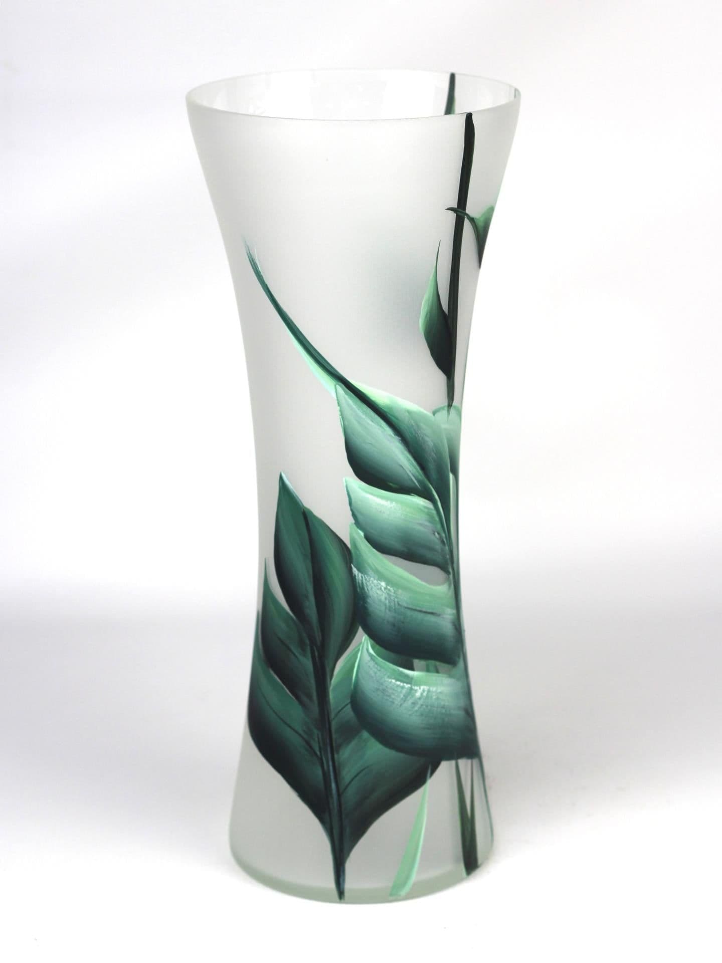 image-floor green art decorative glass vase 7756/360/sh338