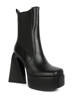 image-Frosty High Platform Block Heel Chelsea Boot