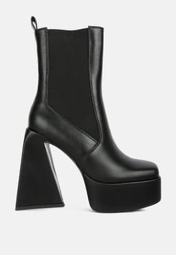 image-Frosty High Platform Block Heel Chelsea Boot