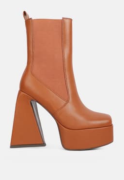 image-Frosty High Platform Block Heel Chelsea Boot
